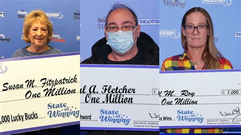 3 Massachusetts residents win $1M scratch ticket prizes.